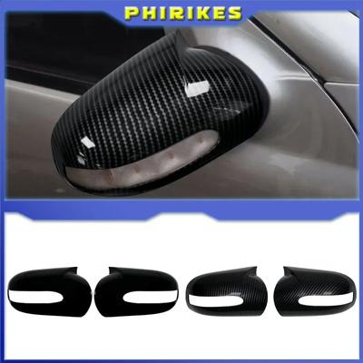 Black Mirror Cover For Mercedes-Benz E,C-Class W211 W203 2001-2007 Parts Styling Car Side Door Rearview Side Mirror Caps M Style
