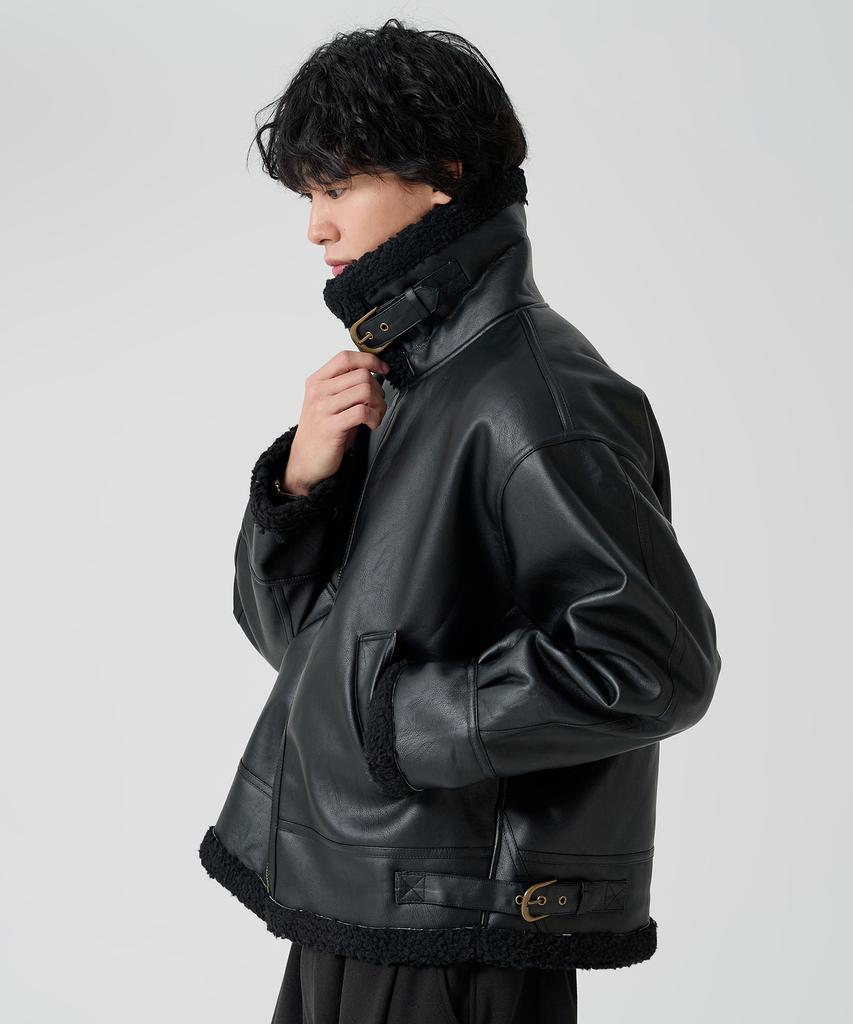 Owsa Shearling Leather Mustang Jacket 2 Colors