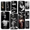 Hiphop Rap Singer 2Pac  Tupac Shakur Phone Case Cover for iPhone 17 Air 16 16e 15 12 11 13 14 Pro Max Plus Coque