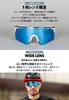Sports Mirror Blue UV With Inner Frame for White Frame x Blue Lens [Gorix] Sunglasses, Anti-Fog Sunglasses, Lens, (GS-ANTIFOG32) [UV400, Protection]