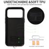 For iPhone 17 Pro Max Case Card Bag Kickstand Leather Coated TPU Phone Cover with Wrist Strap
