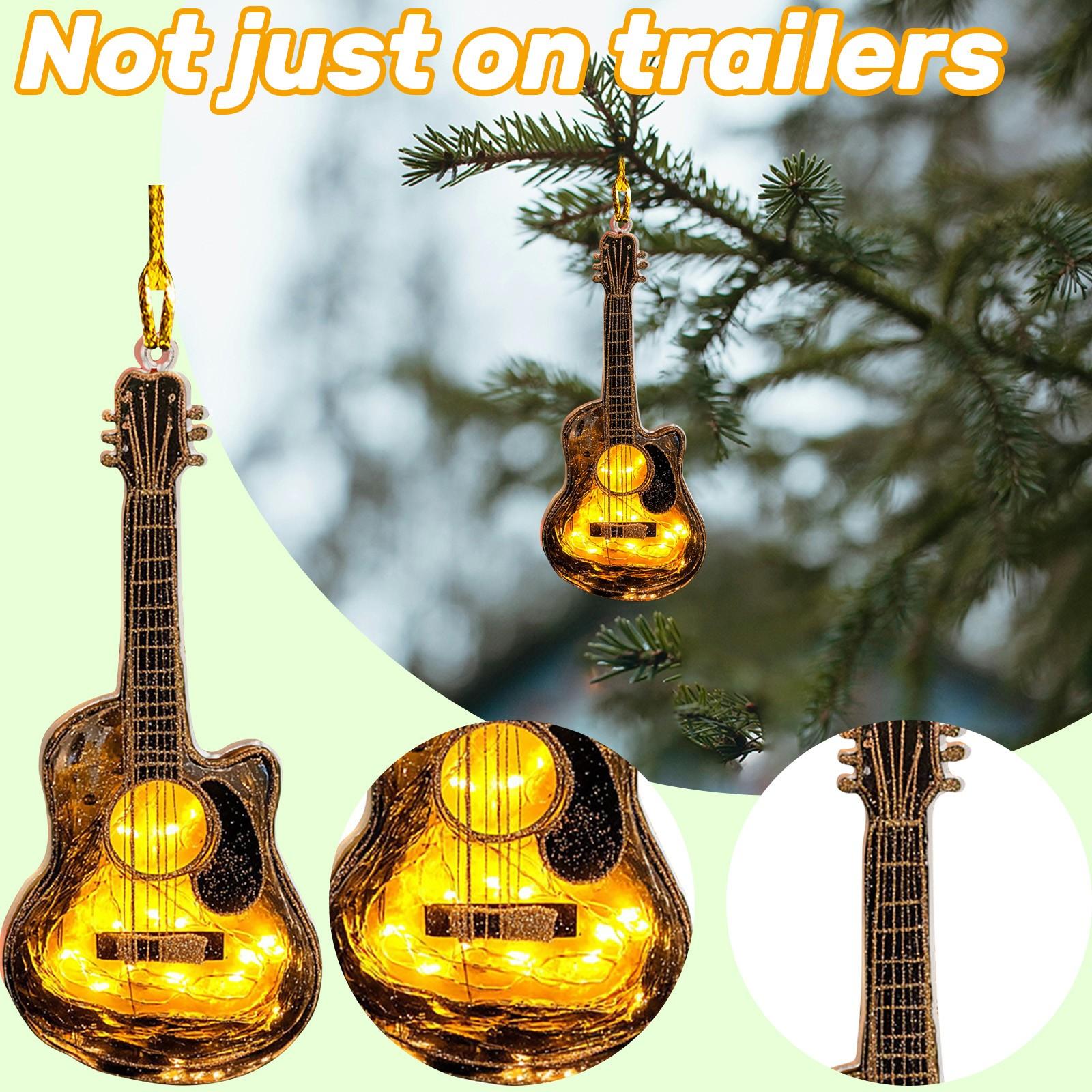 

Украшение в виде гитары, украшение для гитары из акрила ручной работы, праздничный подарок для любителей музыки One Size