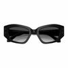 Michael Kors Mirror Logo Acetate Irregular Sunglasses Women's Black