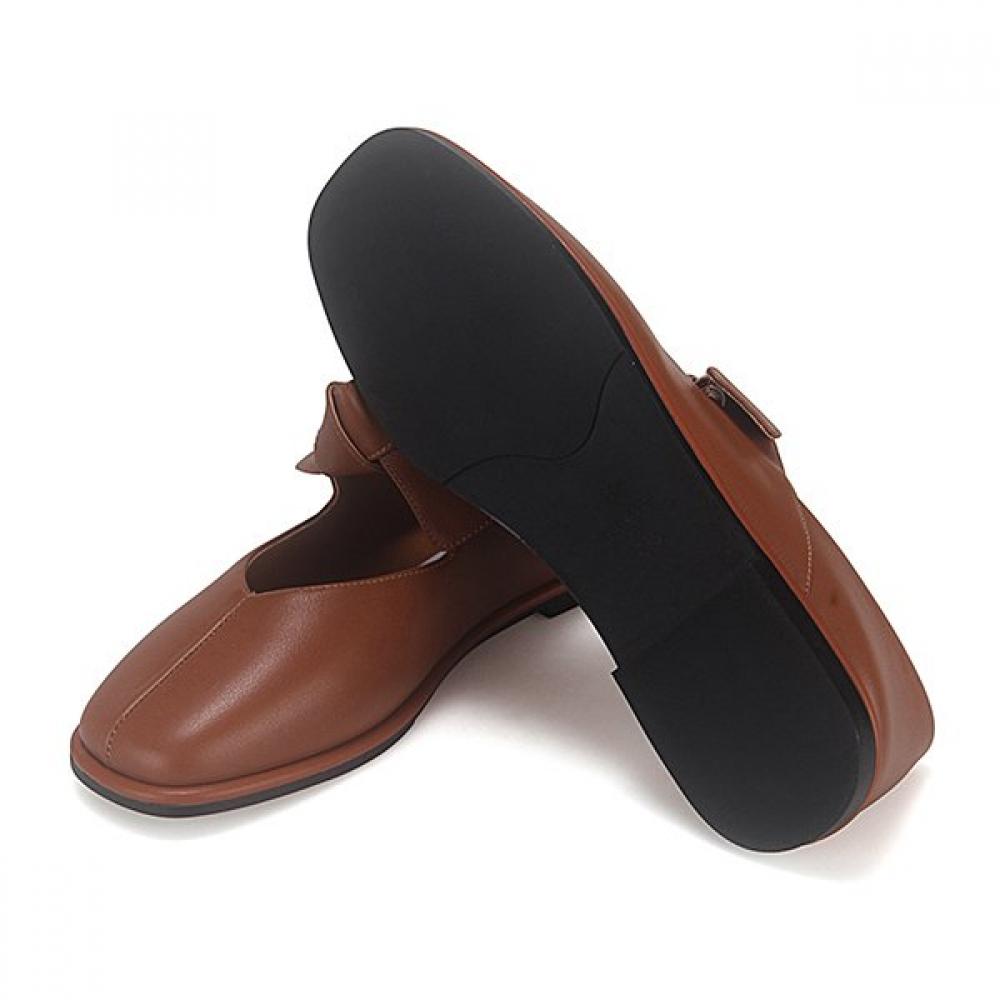 BARBARA Lambskin Ribbon Mary Jane Flat 1cm Bbj135cm