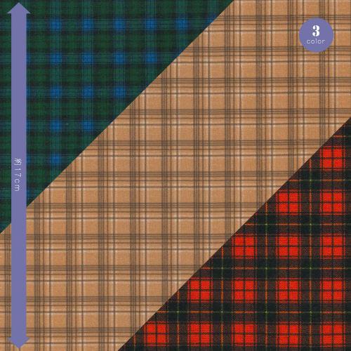 KIYOHARA Lasic Doll Fabric Sheeting Mini Cut Cloth for Dolls Tartan Check Width 31cm x 32cm Cut G Green LCDF-05MC