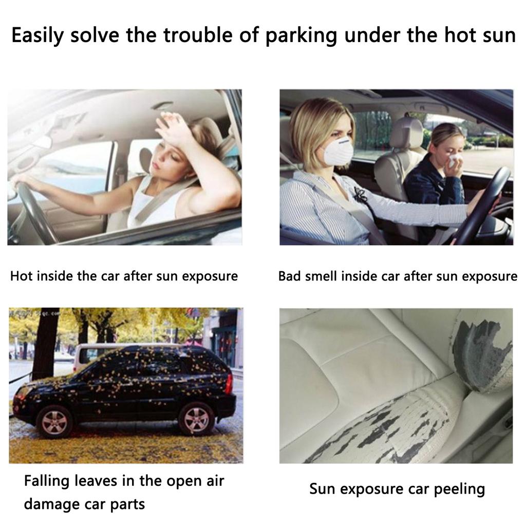 Car Shade Cover Tent Universal Car Tent Movable Carport Folded Portable Automobile Protection Car Umbrella Sunproof Car Canopy
