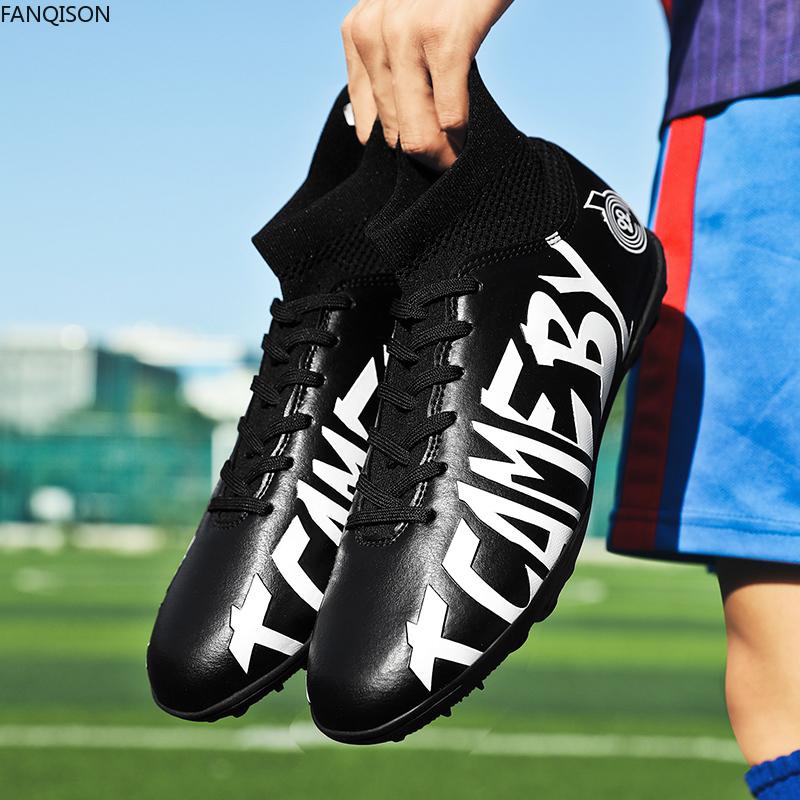 31-48 Cizme de fotbal pentru bărbați/femei, talpă moale din cauciuc, vârfuri scurte, gazon artificial, pentru competiții în interior, pantofi de fotbal profesioniști pentru copii