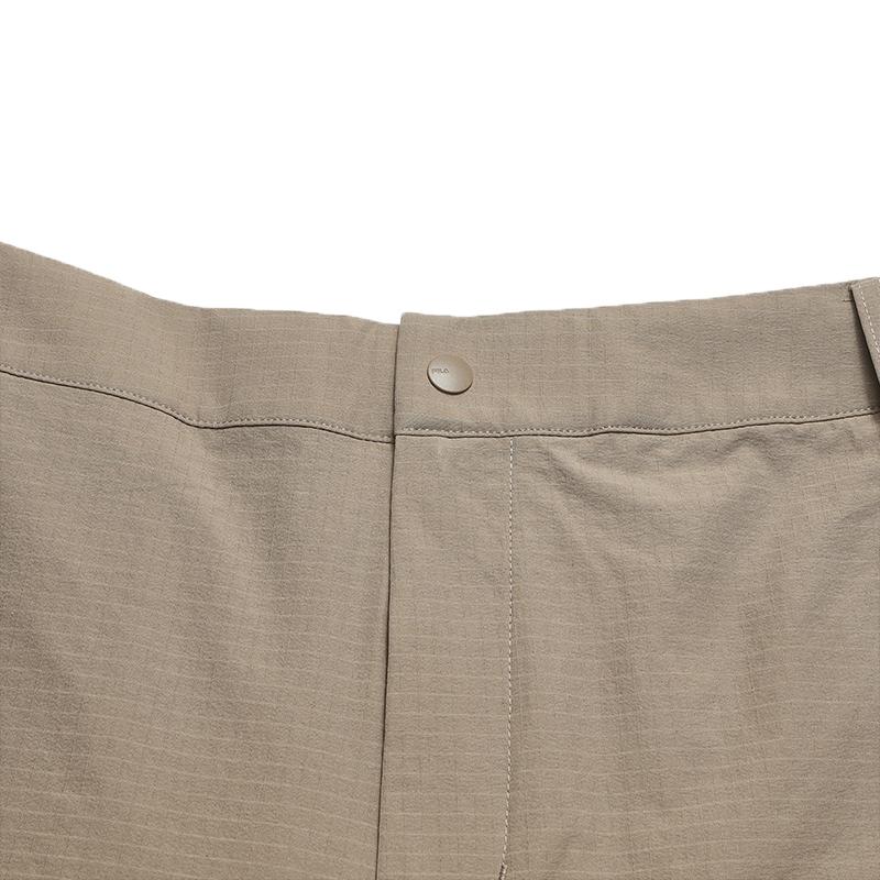 Fila Original Fashion Simple Sports Personality Trend Classic Retro Workwear Loose Woven Casual Pants Women Bottoms Mountain-Moon-Brown F11W629811FBN