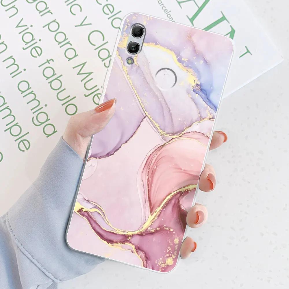 For Huawei Honor 8X Case Honor 8X Watercolor Marble Transparent Cases For Huawei Honor 8X Cover Honor8X Silicone Back Bumper Honor 8X