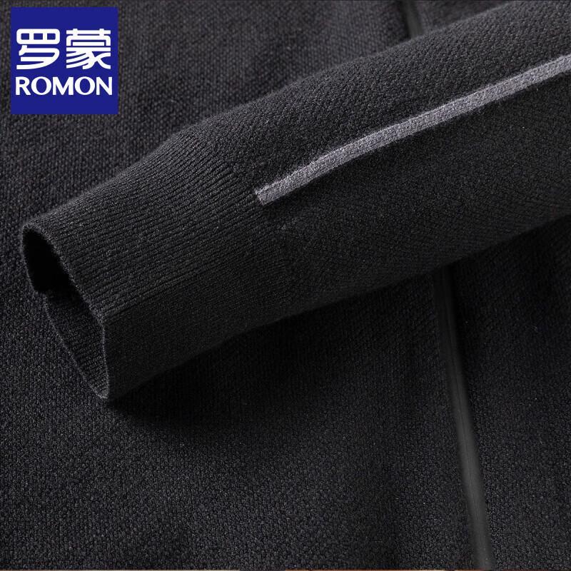 Romon Men's Stand-Collar Knit Cardigan