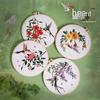 DIY Handmade Embroidery Kit: Hummingbird and Floral Design