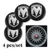 4Pcs Auto Center Wheel Hub Stickers For Dodge Caliber Ram 1500 Caravan Charger Journey Nitro Challenger Car Exterior Accessories XX1