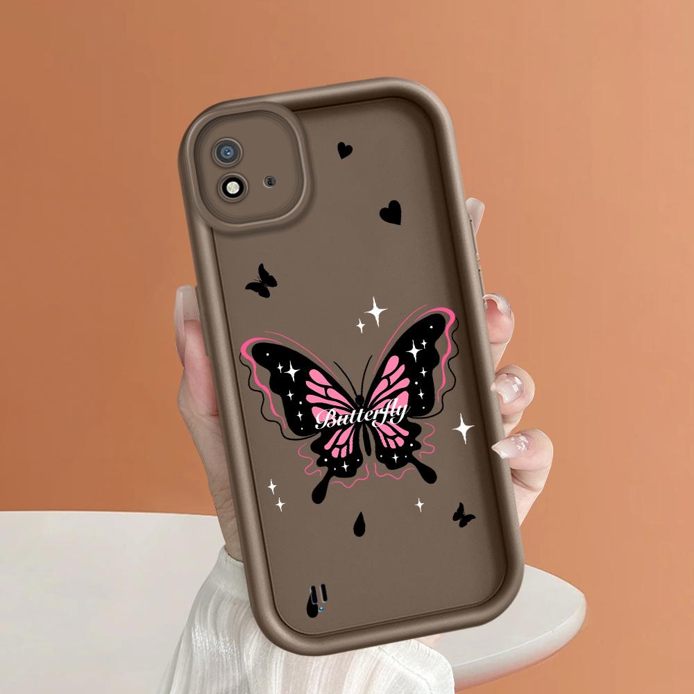 Model de imprimare cu scară pătrată din silicon moale Carcasa telefonului Acoperă completă Cameră de protecție antișoc Carcasă din cauciuc pentru OPPO Realme