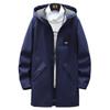 Spring And Autumn Slim Hooded Casual Coat