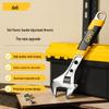 Rubber Handle Adjustable Wrench