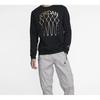 Jordan Fleece Knit Crew Neck Sweatshirt Men Tops Black BQ5746-010