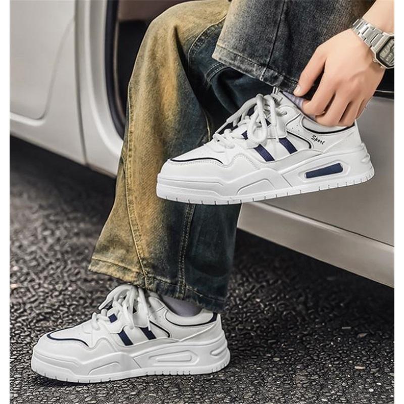 Mesh Shoes Summer New Men's Casual Trend Sports Shoes Student Breathable Running Shoes Thick Sole