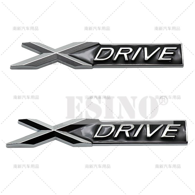 Car Styling 3D Metal Rear Trunk Emblem S Drive X Drive E Drive Badge Adhesive Emblem for BMW X1 X2 X3 X5 X6 X7 i3 i4 i7 iX iX3
