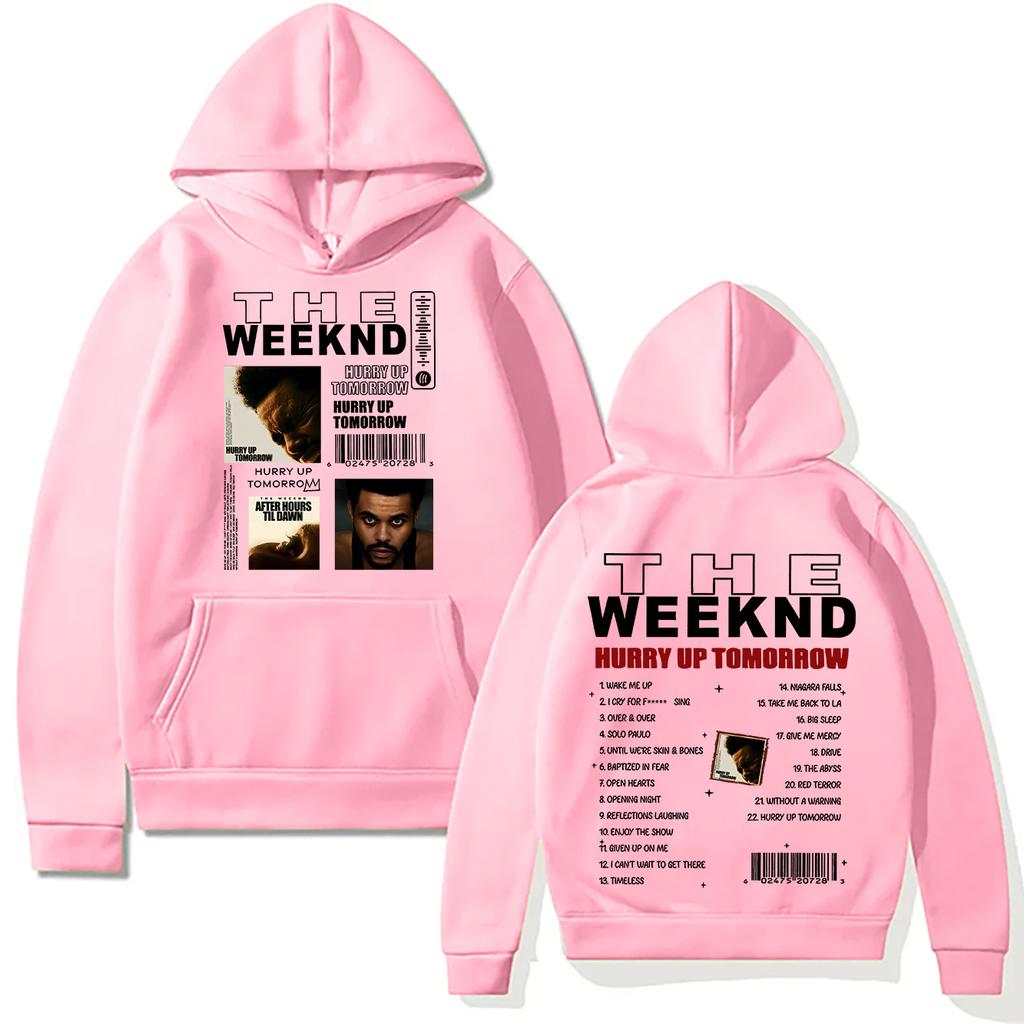 Theweknd New Print Hoodie Sweatshirt Hip-hop Rock Pullover Autumn and Winter Unisex Streetwear