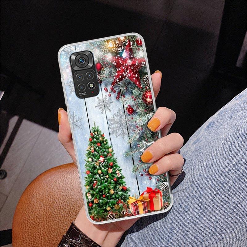 

Merry Christmas Tree Snow Phone Case For Xiaomi Redmi Note 15 14 13 12S 12 11 Pro Plus 14S 11S 11E 10 10S 11T 5G Personalized Co Note 14 Pro Plus
