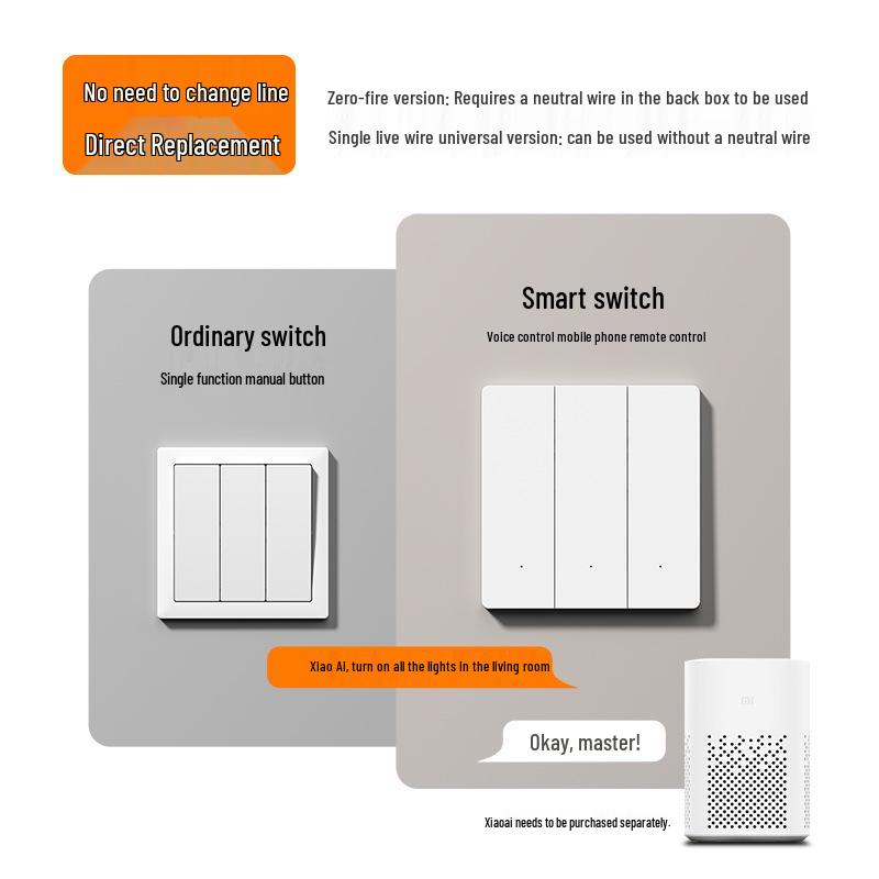 Smart Bluetooth Mesh 2.0 Switch Panel with Voice and Mobile App Control