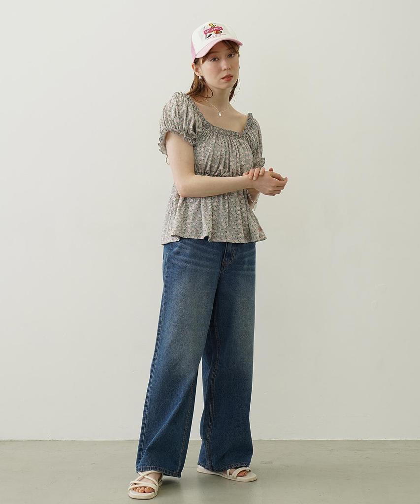 [Milkfed] SWEETS GRAPHIC PRINT MESH CAP for women, LtPINK