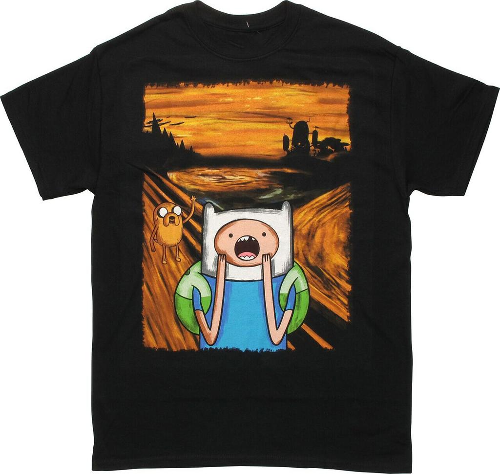 Adventure Time Finn Scream Men T-T-Shirt Black Unisex All Sizes S-5XL