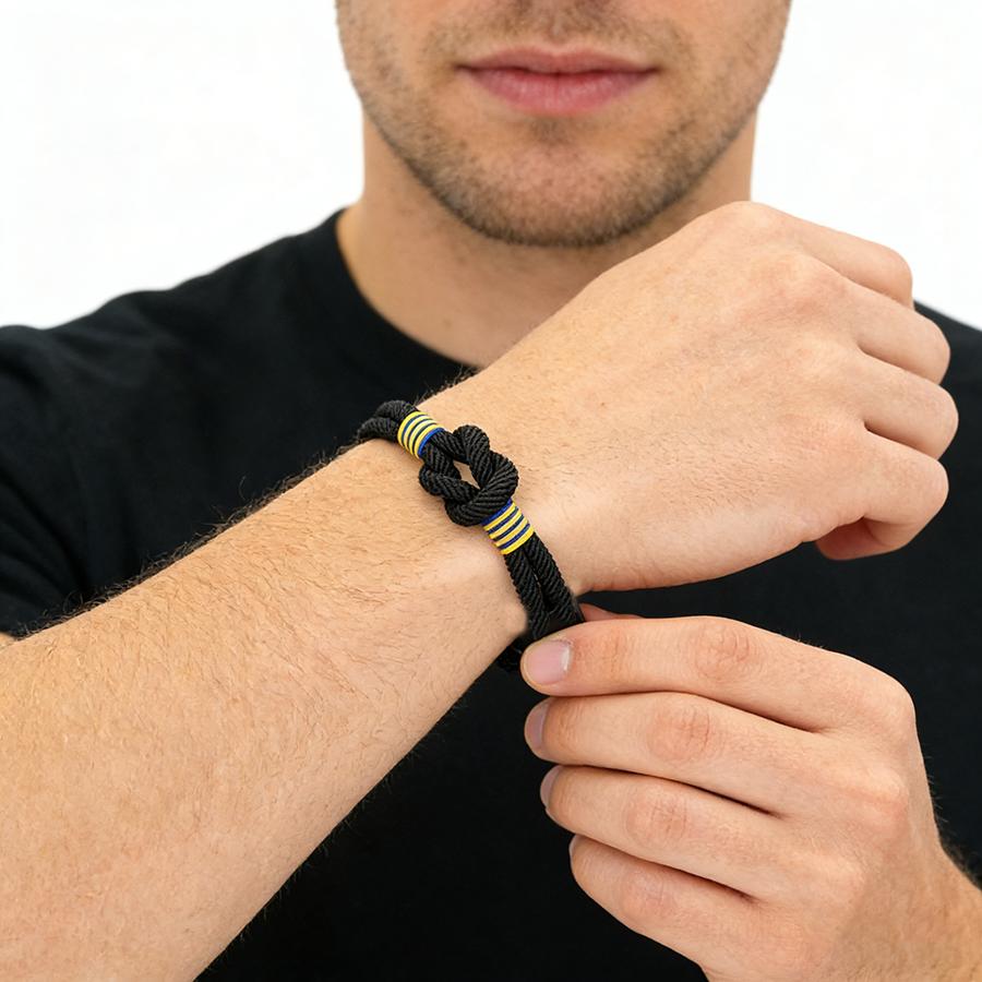 Infinity Love Knot Braided Bracelet For Men Grade A Skin Friendly Sweat Absorbing Material Wrist Accessories 6 Colors Available