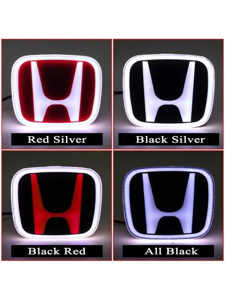 APH1 for Honda PMMA LED Car Front Emblem Sticker Rear Trunk Light Badge Accord Civic Odyssey CRV Inspire Amaze Vezel Accessories