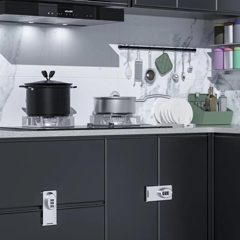 Drawer Combination Lock Child Safety Protection Lock for Drawer Multifunctional Home Cabinets Home Mechanical Password Lock