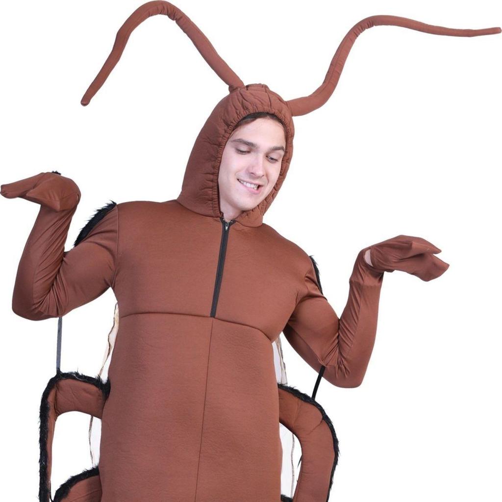 Cockroach Costume: Quirky Halloween Cosplay Doll Outfit for Viral Street Style.