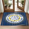 Leeds United Design Crystal Velvet Rug Soft Decorative Mat for Bedroom Entrance