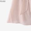 ZANZEA Women Bows V-Neck Casual Sleeveless Straps Camisoles Tank Tops