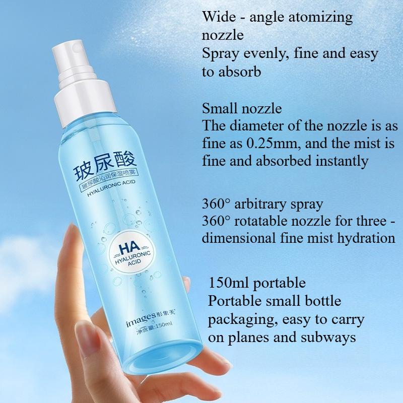 Hyaluronic Acid Hydrating Facial Spray Long Lasting Moisture Lightweight Non Greasy Formula Suitable for All Skin Types Travel Size