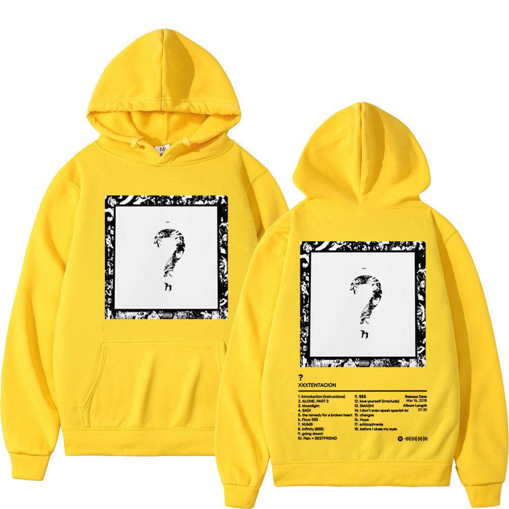 Rapper Xxx Music Album Printed Hoodies Men Women Fashion