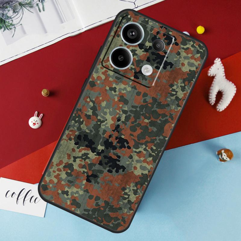 

Flecktarn камуфляжный чехол для Xiaomi Redmi 12 13C 12C 10C 9C Redmi Note 13 9 10 11 12 Pro 9S 10S 11S 12S чехол Redmi Note 12 4G