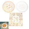 3D Lace Embroidery Table Place Mat Christmas Pad  Napkin Doily Kitchen