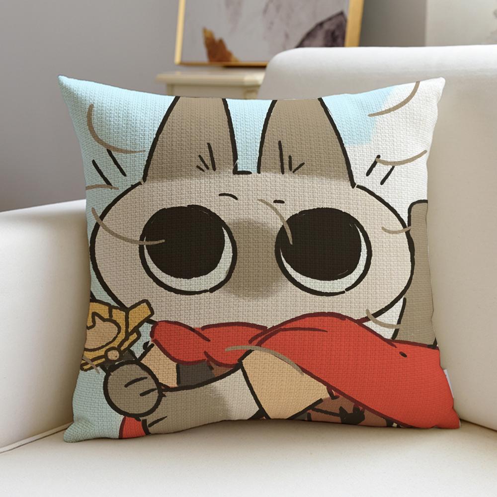 Elegant SSiamese LipuS Cushion Cover Breathable and Skinfriendly Linen Pillowcase Square Removable and Washable Cushion