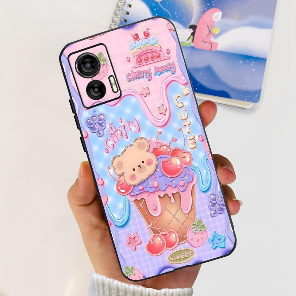 Per Motorola Edge 30 Neo / 30Lite / 30Pro 5G 4G Cover Posteriore Cartone Animato Stile Cool Animali Ragazza Morbido TPU Silicone Custodia per Telefono Paraurti