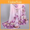 Women Stunning Peony Flowers Print Voile Wrap Shawl Pashmina Stole Scarf For A Timeless Look