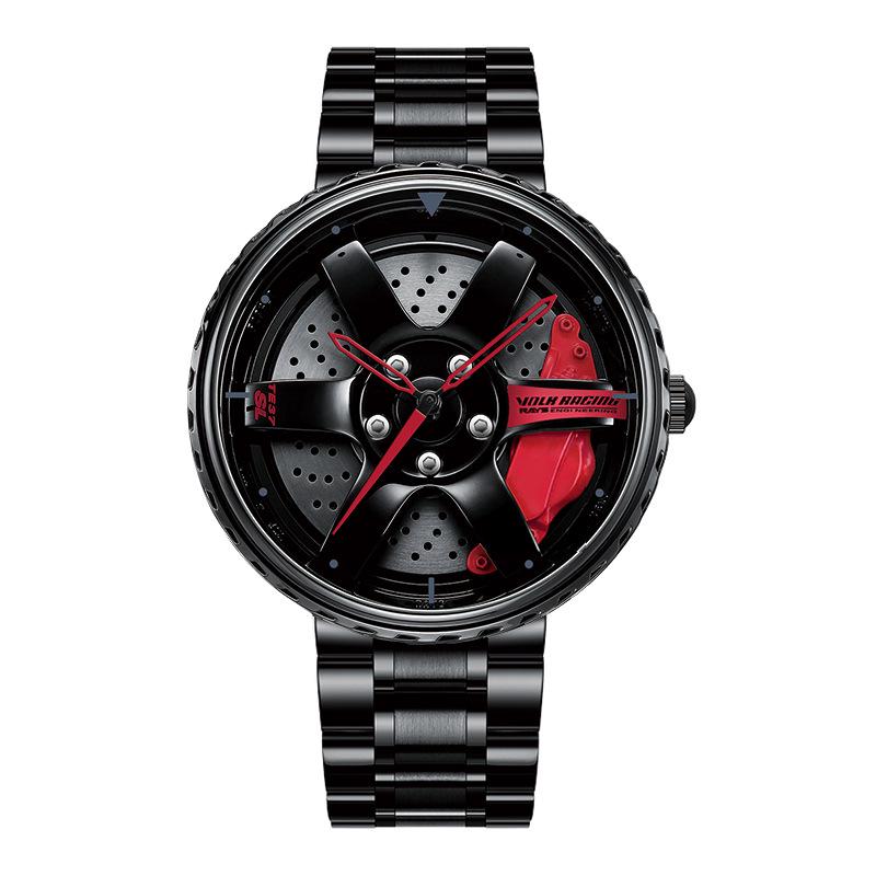 SVJ Men s Large Dial Waterproof Luminous Wristwatch with 3D Hollow Design
