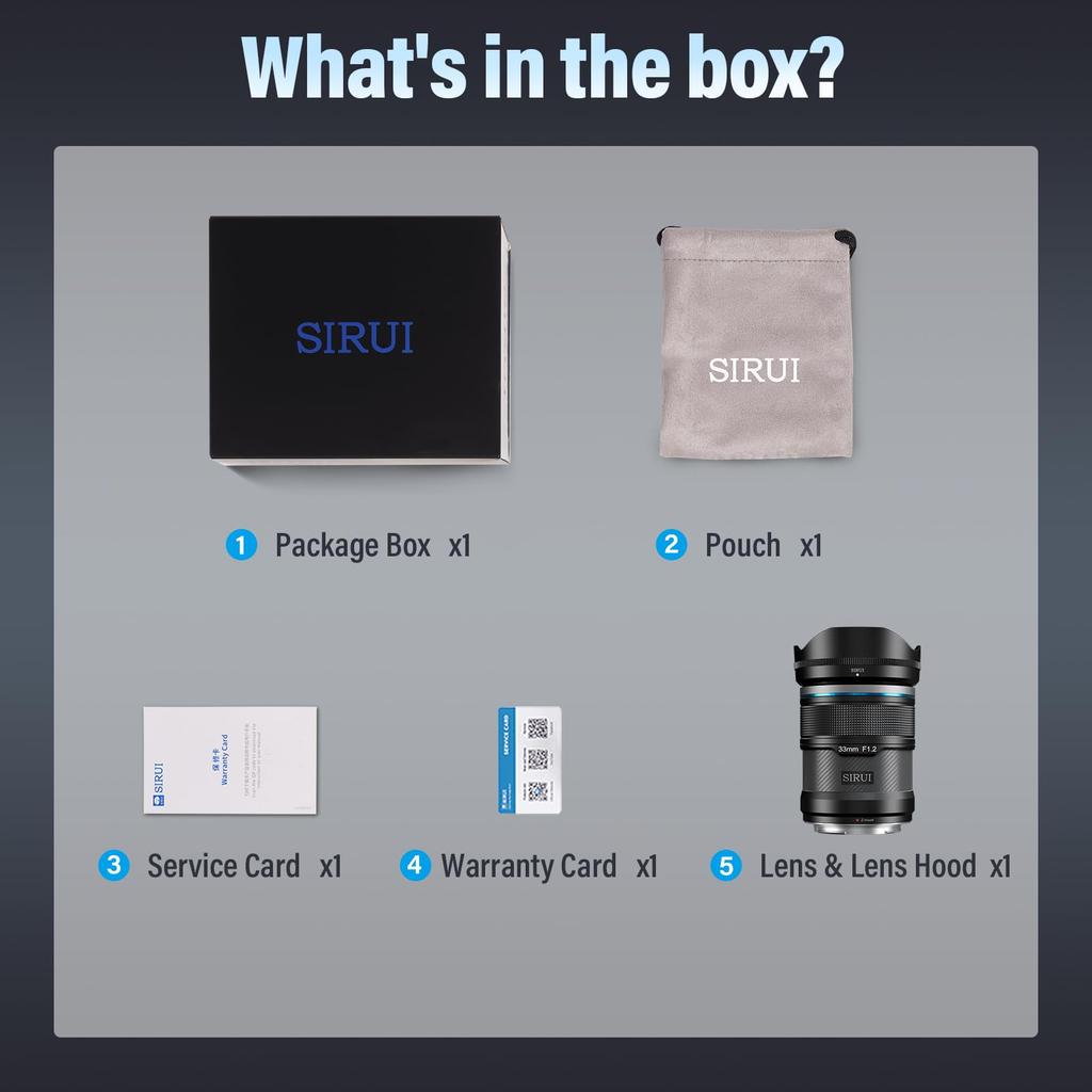 SIRUI Sniper 33mm Autofocus Camera Lens Lens, F1.2 Wide-Angle APS-C (Z Mount, Black)