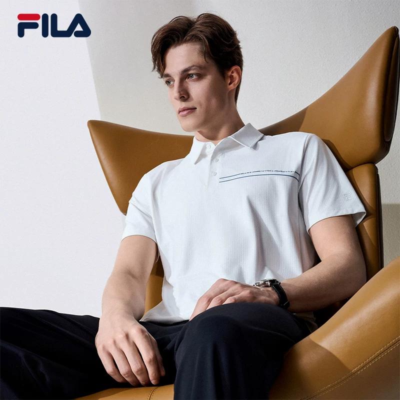 Fila Weißes Ss26 Gestricktes Poloshirt Herren Oberteile F11M623101F-WT