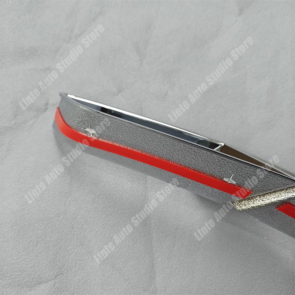 For Volkswagen Passat B8.5 2019 2020 2021 2022 2023 Rear Bumper Silver Plating Decorative Strip Spoiler Splitter BodyKits Tuning