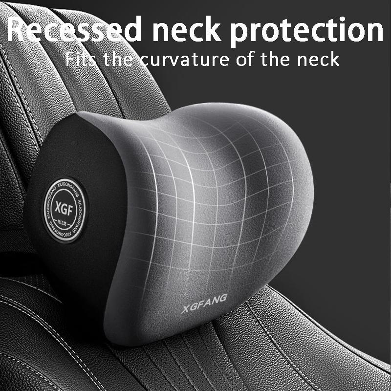 Car Seat Neck Pillow & Lumbar Support Pillow Set, U-shaped Design Headrest Waist Rest for Office Chair and Gaming Chair