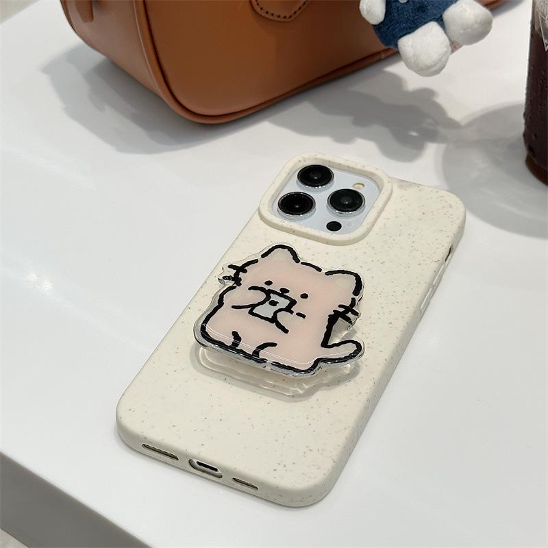 Suport de telefon retractabil cu desene animate: Suport mobil drăguț, pliabil, pentru birou, pentru femei