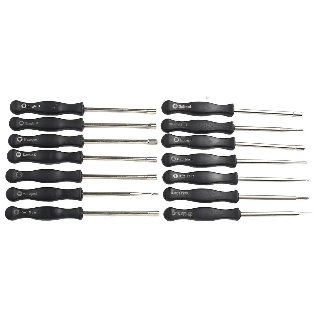 14pcs Carburetor Adjustment Tool Screwdriver For Chainsaw Eater Trimmer Carburetor Installed Tools Cleaning Needles Brushes