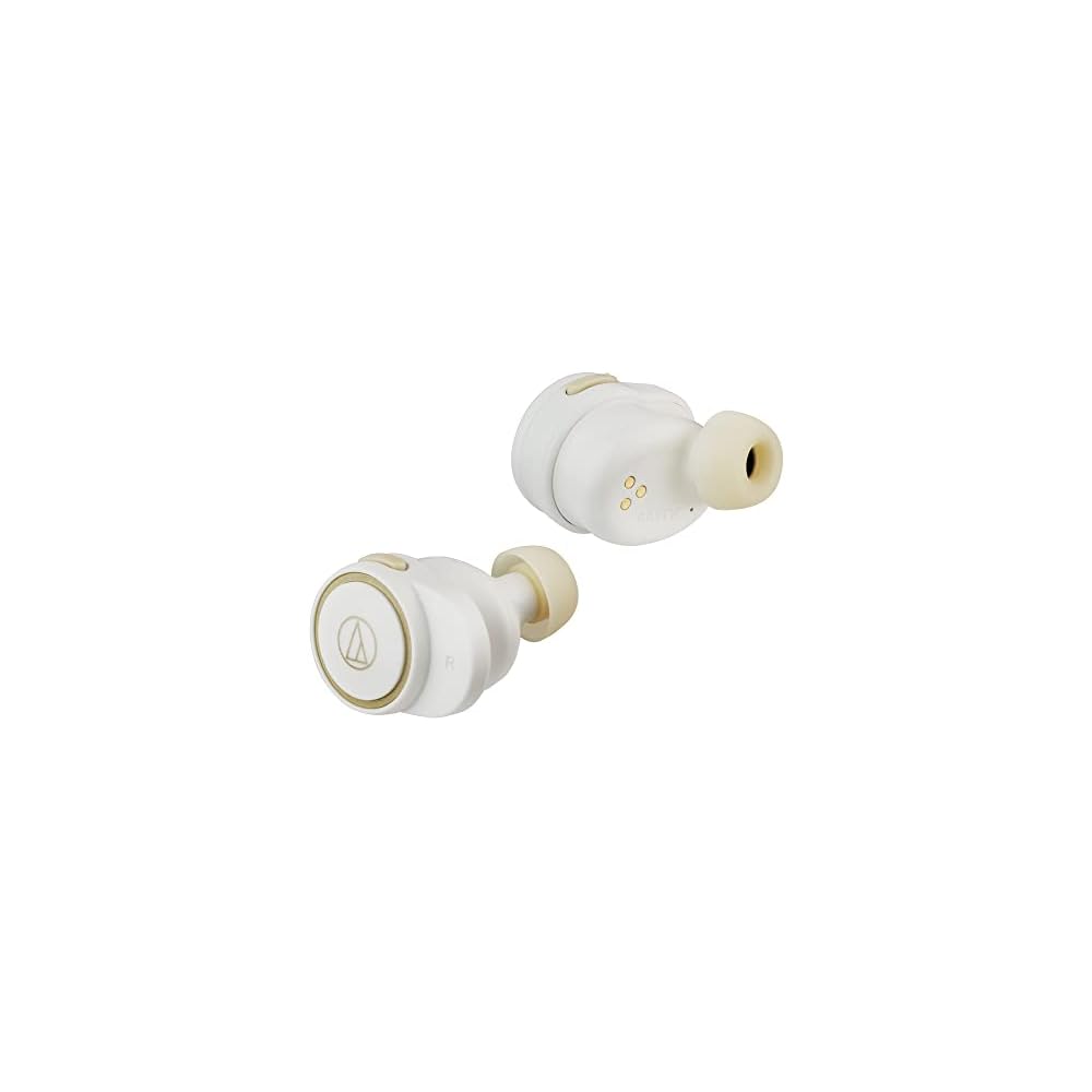 Audio-Technica ATH-CK1TW WH Wireless Earphones, Bluetooth/True Wireless Earbuds, Up To 21 Hours Playback, Enhanced Call Quality, IPX5/7 Water Resistan