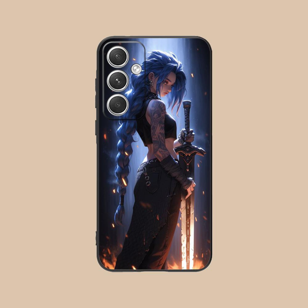 Anime Girl Mobile Phone Case for Samsung Galaxy S26 S25 S24 S23 S22 S21 S20 Note20 Plus FE Ultra Colorful Cover Luxury