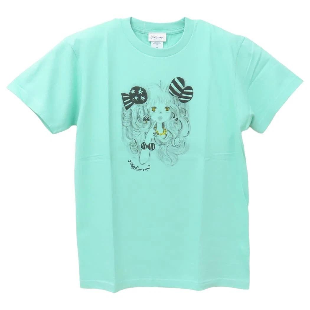 Watanabe ADO MIZUMORI T-shirt, Ribbon Fashion, Mint, Size M XL
